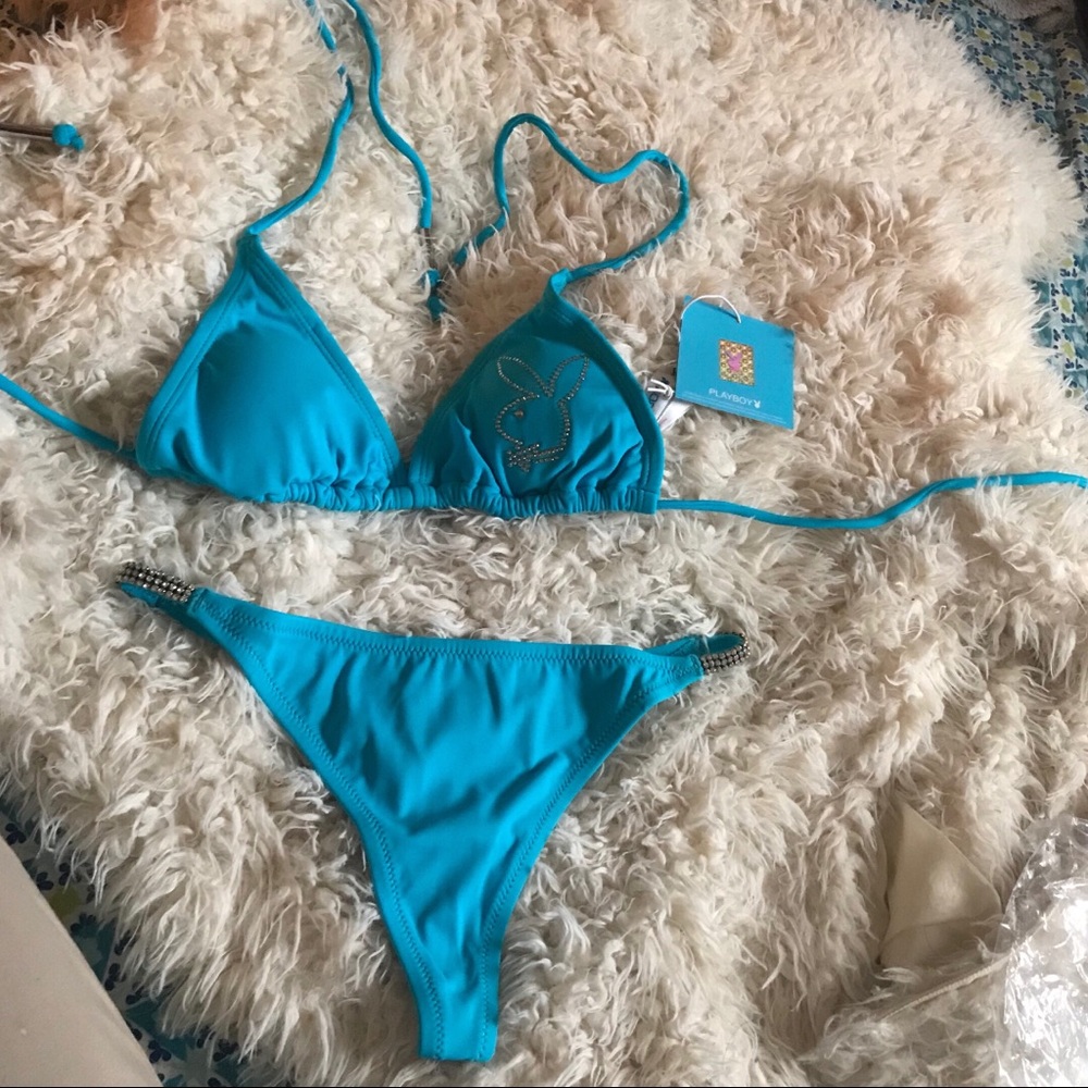 Playboy blue bikini 🛫🦋